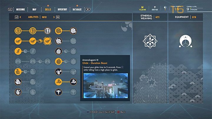 Domyślnie szybowanie trwa dosyć krótko, ale możecie na szczęście wydłużyć długość szybowania nawet do 5 sekund - Ghostwire Tokyo: Dachy budynków - jak docierać? - Ghostwire Tokyo - poradnik do gry