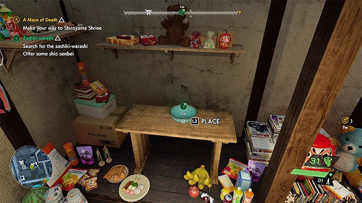 Nowy cel misji jest bardzo prosty - pozostańcie w tym samym pomieszczeniu i wejdźcie w interakcję z naczyniem powiązanym z shio senbei - Ghostwire Tokyo: Zashiki-warashi - solucja, opis przejścia - Ghostwire Tokyo - poradnik do gry