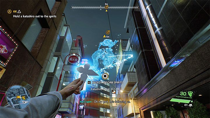 Po wygranej bitwie możecie po raz pierwszy przetestować absorpcję duchów przez katashiro - Ghostwire Tokyo: KK - solucja, opis przejścia - Ghostwire Tokyo - poradnik do gry