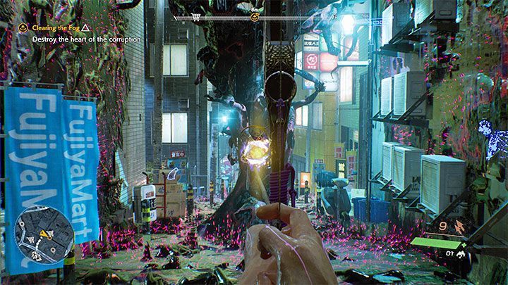 Dotrzecie do wielkiego drzewa skażonego przez zepsucie - Ghostwire Tokyo: Usuwanie mgły (Clearing the Fog) - solucja, opis przejścia - Ghostwire Tokyo - poradnik do gry