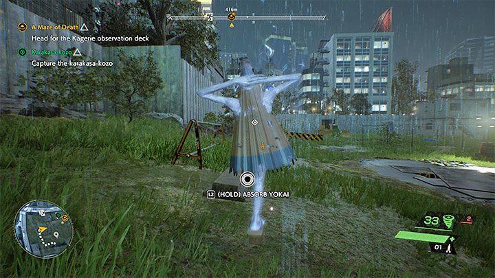 Wejdźcie na teren zamknięty i zacznijcie rozglądać się w nim - Ghostwire Tokyo: Karakasa-kozo - solucja, opis przejścia - Ghostwire Tokyo - poradnik do gry