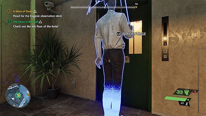 Skorzystajcie ze znajdującego się obok wejścia do hotelu - Ghostwire Tokyo: Głos w ścianie (The Voice in the Wall) - solucja, opis przejścia - Ghostwire Tokyo - poradnik do gry