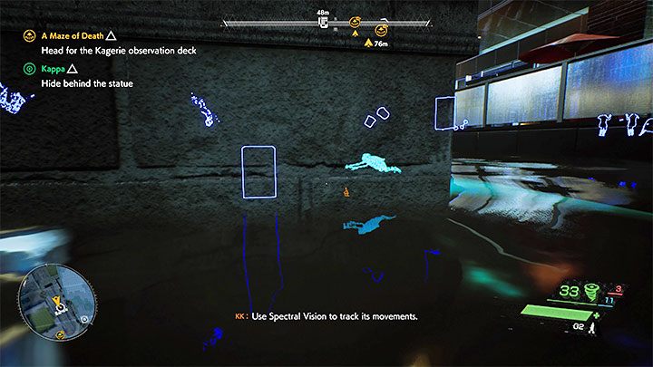 Wykorzystujcie centralny posąg do unikania wykrycia przez kappę, bo doprowadziłoby to do jej wypłoszenia - Ghostwire Tokyo: Kappa - solucja, opis przejścia - Ghostwire Tokyo - poradnik do gry