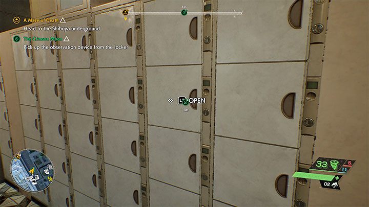 Po rozpoczęciu misji obróćcie się w stronę pobliskich szafek - Ghostwire Tokyo: Karmazynowy księżyc (The Crimson Moon) - solucja, opis przejścia - Ghostwire Tokyo - poradnik do gry