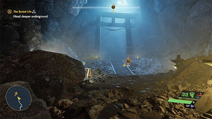 W dalszej części przeprawy wykroczycie poza znaną mapę tuneli, przy czym nie przeszkodzi to Wam w dalszych postępach - Ghostwire Tokyo: Życie pod ziemią (The Buried Life) - solucja, opis przejścia - Ghostwire Tokyo - poradnik do gry