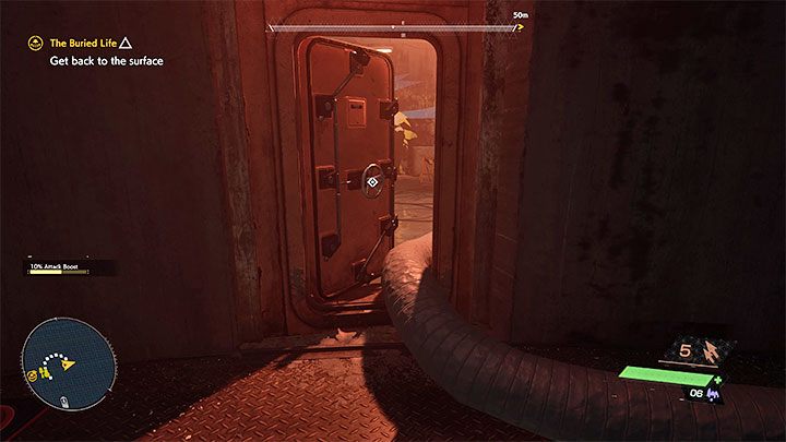 Dotrzyjcie dzięki balkonikom do centralnej okrągłej sali - Ghostwire Tokyo: Życie pod ziemią (The Buried Life) - solucja, opis przejścia - Ghostwire Tokyo - poradnik do gry