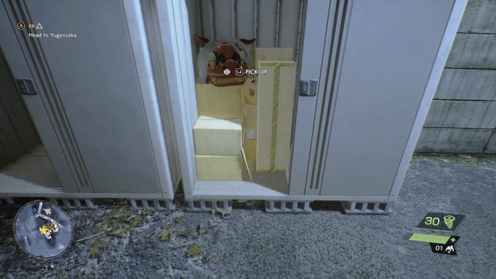 Relikt znajdziecie w białej szafce przy kryjówce KK - Ghostwire Tokyo: Relikty, centralne Tokio (Relics, Central Tokio) - lista wszystkich - Ghostwire Tokyo - poradnik do gry