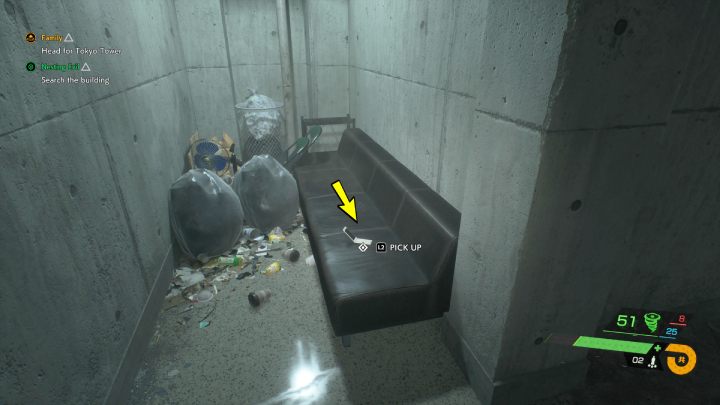 Relikt znajdziecie w pomieszczeniu po lewej stronie, przeszukując budynek podczas misji pobocznej Gniazdo zła - Ghostwire Tokyo: Relikty, centralne Tokio (Relics, Central Tokio) - lista wszystkich - Ghostwire Tokyo - poradnik do gry