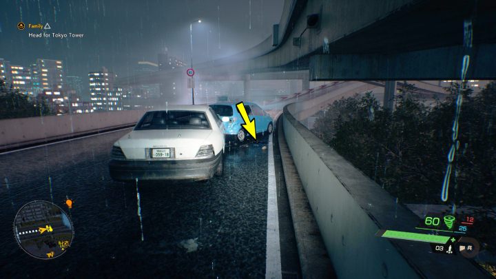 Relikt znajdziecie na autostradzie przy niebieskim samochodzie, na północ od świątyni Kappagaike - Ghostwire Tokyo: Relikty, centralne Tokio (Relics, Central Tokio) - lista wszystkich - Ghostwire Tokyo - poradnik do gry