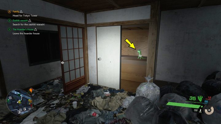 Relikt znajdziecie w szafie podczas przechodzenia misji pobocznej Dom rupieciarza - Ghostwire Tokyo: Relikty, południowe Tokio (Relics Southern Tokyo) - lista wszystkich - Ghostwire Tokyo - poradnik do gry