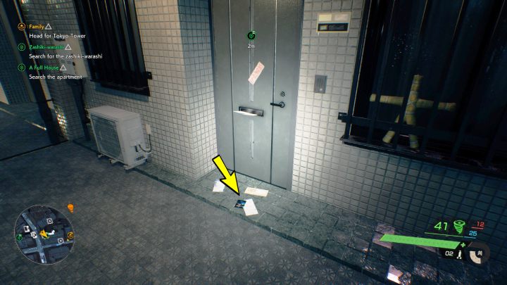 Relikt znajdziecie przed drzwiami mieszkania podczas przechodzenia misji pobocznej Dom pełen duchów - Ghostwire Tokyo: Relikty, południowe Tokio (Relics Southern Tokyo) - lista wszystkich - Ghostwire Tokyo - poradnik do gry