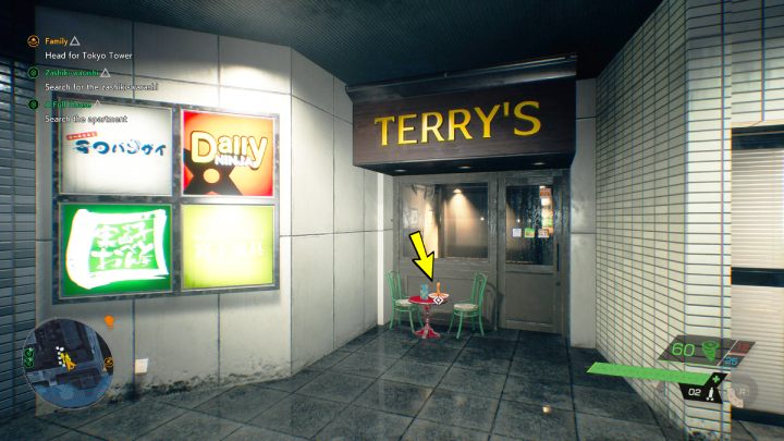 Relikt znajdziecie na stoliku przed restauracją na południowy wschód od straganu nekomata - kolekcjoner netsuke (Netsuke Collector Nekomata) - Ghostwire Tokyo: Relikty, południowe Tokio (Relics Southern Tokyo) - lista wszystkich - Ghostwire Tokyo - poradnik do gry