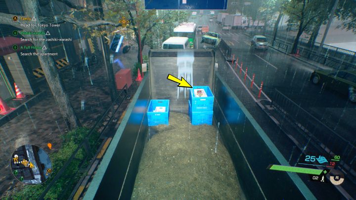 Relikt znajdziecie w niebieskiej skrzyni na tyłach ciężarówki, na wschód od świątyni Shimokusa - Ghostwire Tokyo: Relikty, południowe Tokio (Relics Southern Tokyo) - lista wszystkich - Ghostwire Tokyo - poradnik do gry