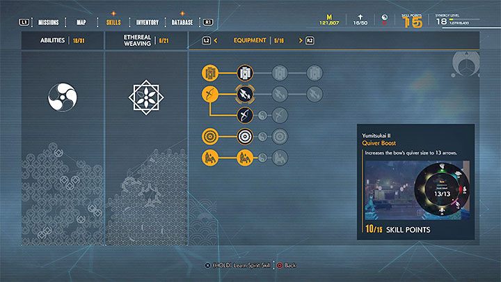 Zdolności Yumitsukai pozwalają przenosić więcej strzał do łuku - Ghostwire Tokyo: Inwentarz i limit pojemności - jak powiększyć? - Ghostwire Tokyo - poradnik do gry