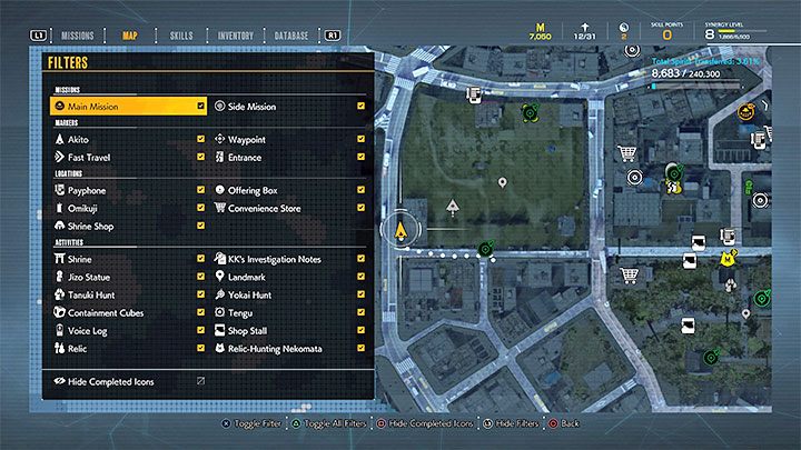 Podczas eksploracji mapy świata mogą na niej pojawiać się nowe znaczniki, które symbolizują różne rzeczy - Ghostwire Tokyo: Eksploracja świata gry - Ghostwire Tokyo - poradnik do gry