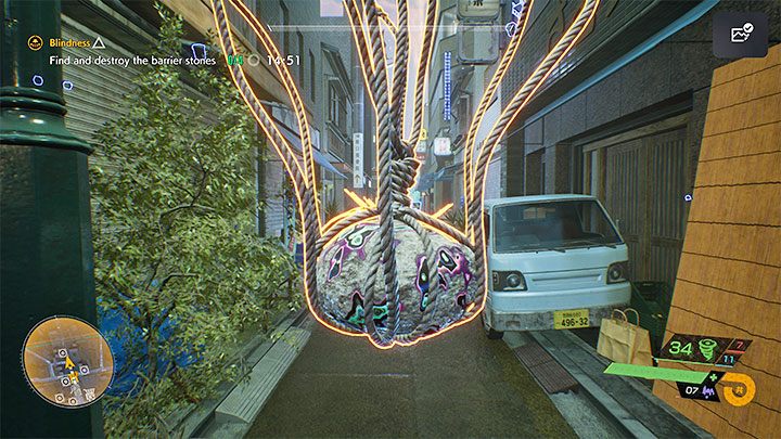 Nowy cel misji nie jest na szczęście bardzo trudny, bo pomimo rozmiarów obszarów poszukiwań na znalezienie i zniszczenie kamieni macie aż 15 minut - Ghostwire Tokyo: Zaślepienie (Blindness) - solucja, opis przejścia - Ghostwire Tokyo - poradnik do gry