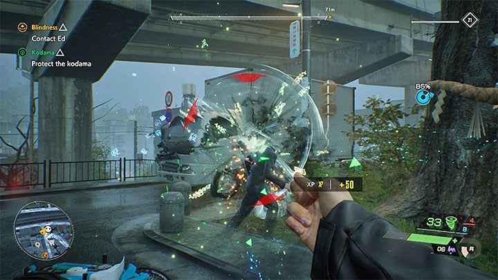 W pobliżu wielkiego drzewa, przy którym stał zleceniodawca questu, zaczną pojawiać się Przybysze - Ghostwire Tokyo: Kodama - solucja, opis przejścia - Ghostwire Tokyo - poradnik do gry