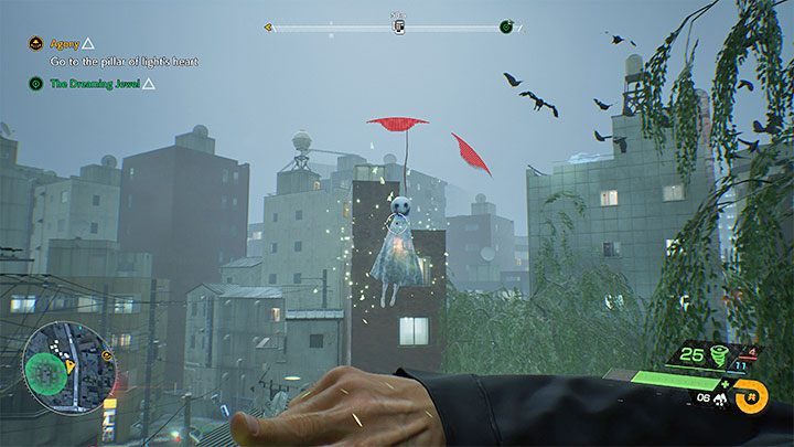 Cmentarz zostanie oznaczony na mapie zielonym kolorem i po dotarciu do niego otrzymacie zadanie pozbycia się wszystkich Przybyszów - Ghostwire Tokyo: Klejnot marzeń (The Dreaming Jewel) - solucja, opis przejścia - Ghostwire Tokyo - poradnik do gry