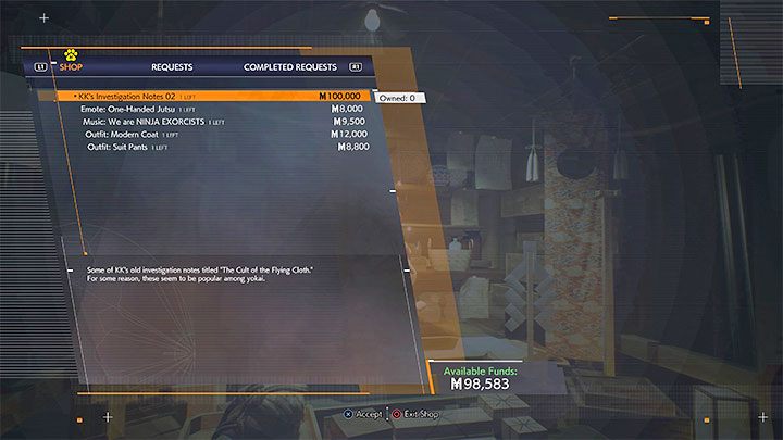 Meikę powinniście w pierwszej kolejności przeznaczać na zakup unikalnych rzeczy - Ghostwire Tokyo: Meika (waluta) - jak gromadzić fundusze? - Ghostwire Tokyo - poradnik do gry