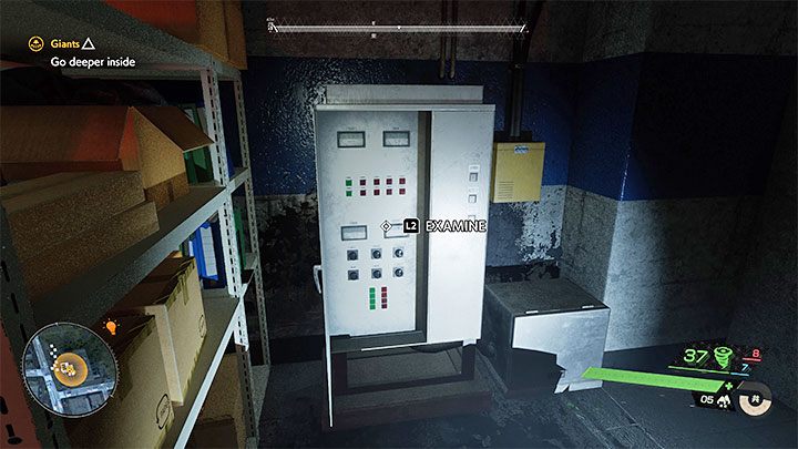 Skrzynka z bezpiecznikami znajduje się w prawej części parkingu podziemnego - Ghostwire Tokyo: Giganci (Giants) - solucja, opis przejścia - Ghostwire Tokyo - poradnik do gry