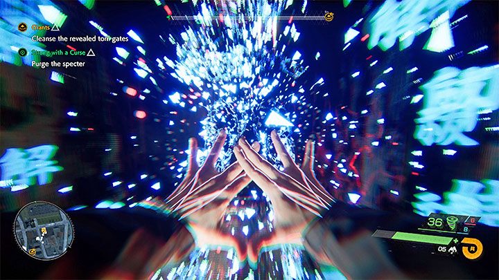 Po tym jak załączy się straszak musicie zaliczyć mini-grę ze złamania manualnej pieczęci - Ghostwire Tokyo: Przekleństwo muzyki (Strung with a Curse) - solucja, opis przejścia - Ghostwire Tokyo - poradnik do gry