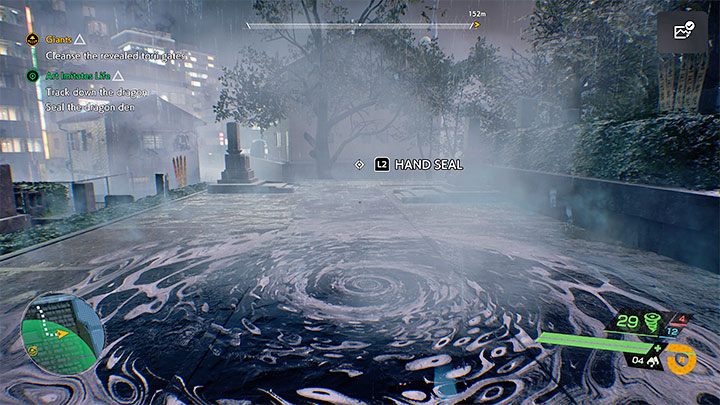 Ruchome ślady za każdym razem doprowadzą Was do jamy - portalu - Ghostwire Tokyo: Sztuka naśladuje życie (Art Imitates Life) - solucja, opis przejścia - Ghostwire Tokyo - poradnik do gry