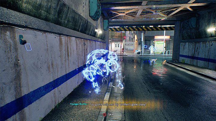 Docelowo musicie skierować się do tunelu z powyższego obrazka, w którym spotkacie ducha młodszego brata (Younger Brother) i dowiecie się o planach wyeliminowania go - Ghostwire Tokyo: Zaginiony pies (A Lost Dog) - solucja, opis przejścia - Ghostwire Tokyo - poradnik do gry