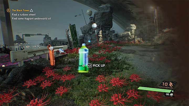 Wyruszcie liniową ścieżką do miejsca, w którym znajdziecie spektralną żywność oraz strzały - Ghostwire Tokyo: Czarna wieża (The Black Tower) - solucja, opis przejścia - Ghostwire Tokyo - poradnik do gry