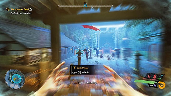 Dojdzie do ponownego połączenia Akito z KK, dzięki czemu odzyskacie moce i nauczycie się nowej - synchronizacji - Ghostwire Tokyo: Jaskinie ze stali (Caves of Steel) - solucja, opis przejścia - Ghostwire Tokyo - poradnik do gry