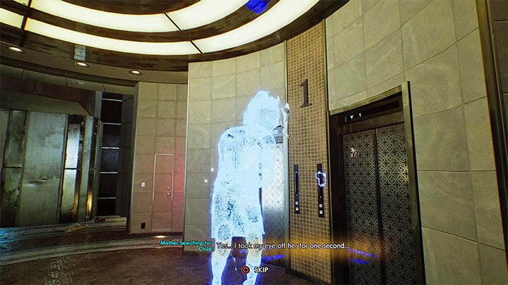 Pozbycie się przeszkody umożliwi Wam porozmawianie z matką szukającą dziecka (Mother Searching for Child) - Ghostwire Tokyo: Zabłąkana dziewczynka (Little Girl Lost) - solucja, opis przejścia - Ghostwire Tokyo - poradnik do gry
