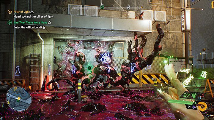 Poszukiwany budynek jest tym, przed którym szerzy się spaczenie (Corruption) - Ghostwire Tokyo: I nie pozostał nikt (And Then There Were None) - solucja, opis przejścia - Ghostwire Tokyo - poradnik do gry