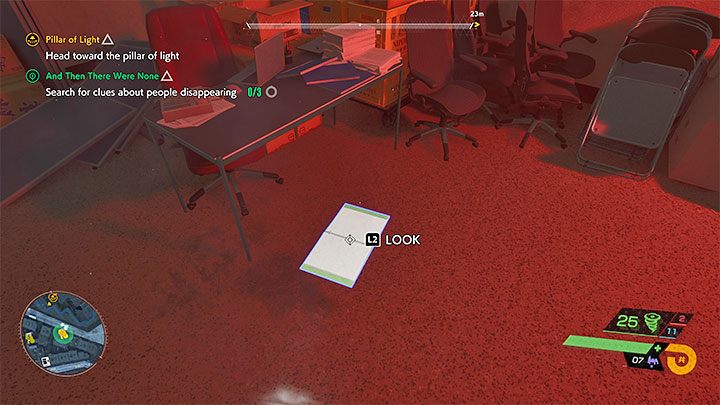 Do zlokalizowania są 3 ślady znajdujące się w różnych częściach budynku - Ghostwire Tokyo: I nie pozostał nikt (And Then There Were None) - solucja, opis przejścia - Ghostwire Tokyo - poradnik do gry