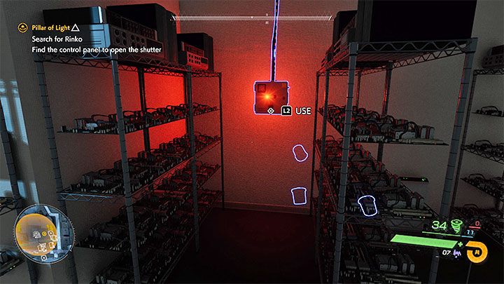Po wygranej bitwie dotrzyjcie do przełącznika drugiej rolety znajdującego się w miejscu, którym do niedawna był spaczony obszar - Ghostwire Tokyo: Słup światła (Pillar of Light) - solucja, opis przejścia - Ghostwire Tokyo - poradnik do gry