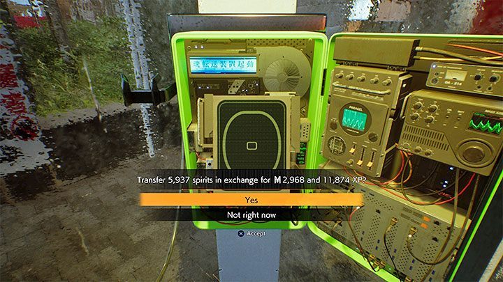 Ze wszystkimi wchłoniętymi duchami musicie docierać do budek telefonicznych i potwierdzać chęć odesłania ich w bezpieczne miejsce - Ghostwire Tokyo: Punkty doświadczenia (XP) - jak gromadzić? - Ghostwire Tokyo - poradnik do gry