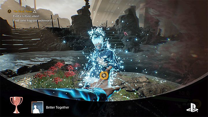 Sposób odblokowania: Połącz się z powrotem z KK po trafieniu atakiem odcinającym - Ghostwire Tokyo: Trofea / Osiągnięcia - lista wszystkich, poradnik trofeowy - Ghostwire Tokyo - poradnik do gry