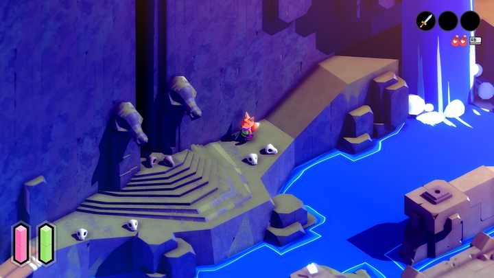 Mroczny grobowiec jest niemal niemożliwy do przemierzenia bez lampy, gdyż panują w nim iście egipskie ciemności - Tunic: Różdżka - jak znaleźć? - Tunic - poradnik do gry