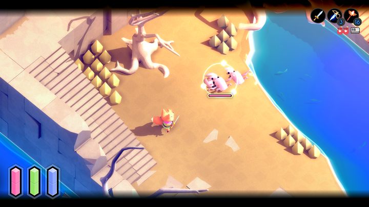 W celu zdobycia magicznej kuli musicie udać się do lokacji Zniszczony Atol (The Ruined Atoll), która znajduje się na południe od Nadświata (Overworld), tuż za zniszczonym mostem - Tunic: Magiczna kula - jak znaleźć? - Tunic - poradnik do gry