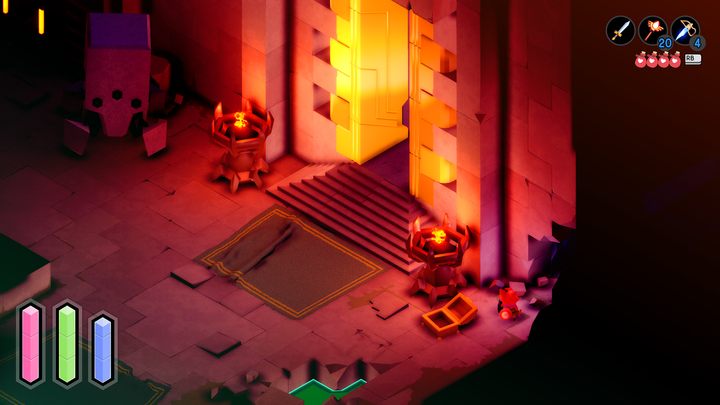 Po przejście przez bramę natraficie na otwarte złote wrota - Tunic: Magiczna kula - jak znaleźć? - Tunic - poradnik do gry