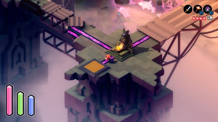 Jeżeli jednak zauważycie działający złoty panel, to wejdźcie z nim w interakcję za sprawą mechaniki modlitwy - Tunic: Szybka podróż - jak używać? - Tunic - poradnik do gry