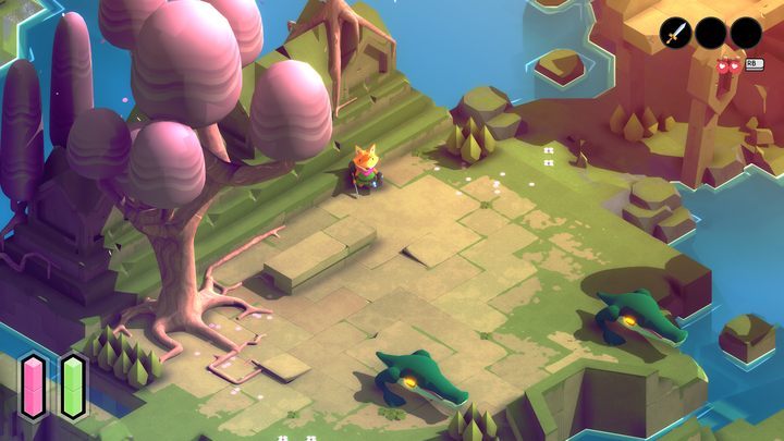 Dwunogi krokodyl, który atakuje zębami - Tunic: Przeciwnicy - lista wszystkich - Tunic - poradnik do gry