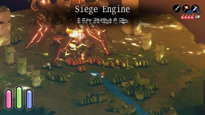 Machina oblężnicza to robotyczna, pajęczopodobna kreatura, która dysponuje serią najróżniejszych umiejętności bojowych - Tunic: Machina oblężnicza (Siege Engine) - boss, jak pokonać? - Tunic - poradnik do gry