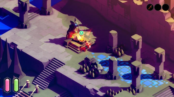 Kiedy już zdobyliście kij, a także odblokowaliście dostęp do pierwszej kapliczki, udajcie się lewo od niej, zejdźcie schodami i przejdźcie na drugą stronę mostu - Tunic: Miecz - jak znaleźć? - Tunic - poradnik do gry