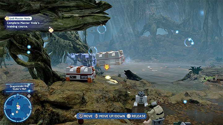 Przed Wami sekcja podróży z Yodą na plecach - LEGO Skywalker Saga: Stacja hibernacja (Hibernation Station) - solucja, opis przejścia - LEGO Skywalker Saga - poradnik do gry