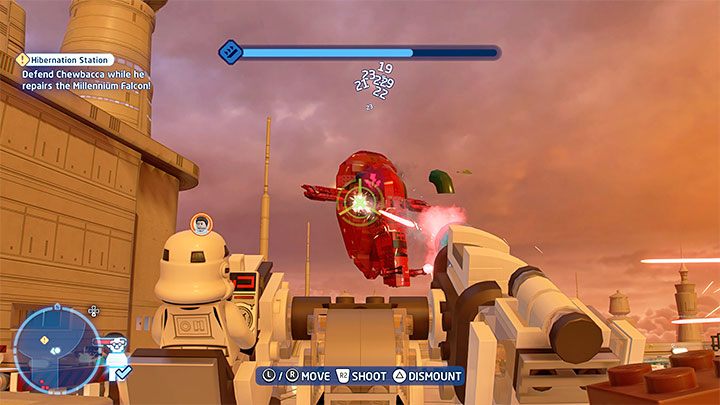 Po dotarciu do Sokoła Millennium otrzymacie zadanie ochraniania Chewbacci podczas przygotowań do startu - LEGO Skywalker Saga: Stacja hibernacja (Hibernation Station) - solucja, opis przejścia - LEGO Skywalker Saga - poradnik do gry