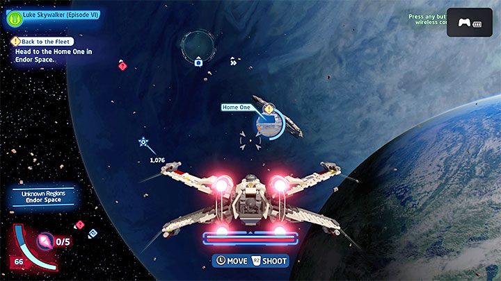 Kolejnym celem podróży jest Home One - LEGO Skywalker Saga: Koniec Endor-ogi (Endor the Line) - solucja, opis przejścia - LEGO Skywalker Saga - poradnik do gry