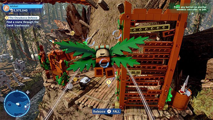 Na najwyższej półce zajmijcie się dla odmiany skonstruowaniem lotni - LEGO Skywalker Saga: Obrona Chewbacki (The Chewbacca Defence) - solucja, opis przejścia - LEGO Skywalker Saga - poradnik do gry