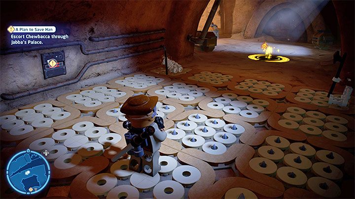 W pierwszej części tego etapu grywalnymi postaciami są Leia w przebraniu oraz Chewbacca - LEGO Skywalker Saga: Plan, żeby uratowany został Han (A Plan to Save Han) - solucja, opis przejścia - LEGO Skywalker Saga - poradnik do gry