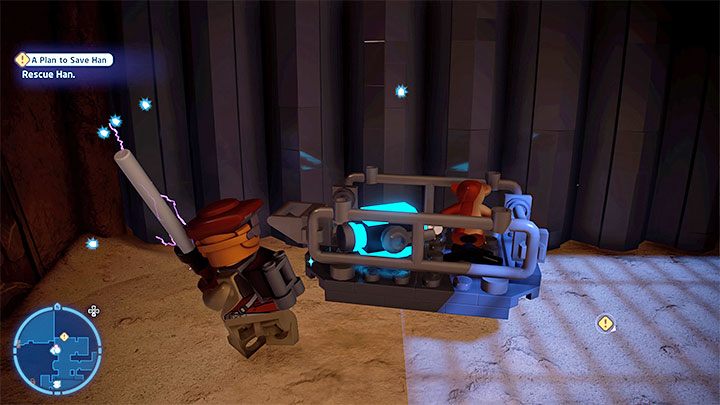Dotrzecie do miejsca, w którym więziony jest Han Solo - LEGO Skywalker Saga: Plan, żeby uratowany został Han (A Plan to Save Han) - solucja, opis przejścia - LEGO Skywalker Saga - poradnik do gry