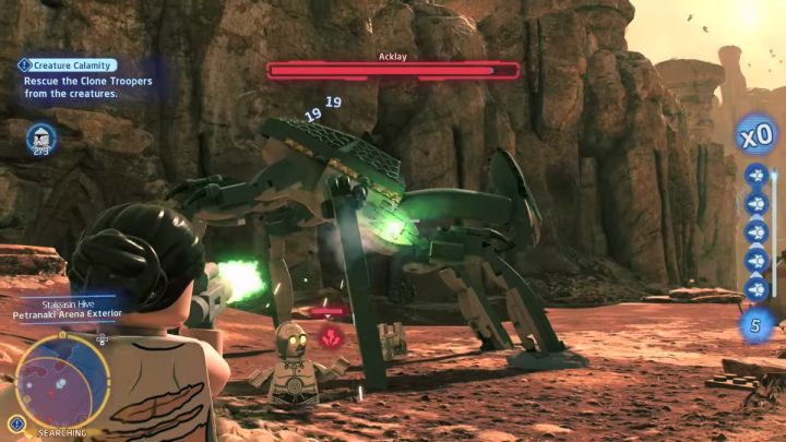 Trzeciego potwora Acklay znajdziecie przy arenie Petranaki - LEGO Skywalker Saga: Kreaturowa katastrofa (Creature Calamity) - solucja, opis przejścia - LEGO Skywalker Saga - poradnik do gry