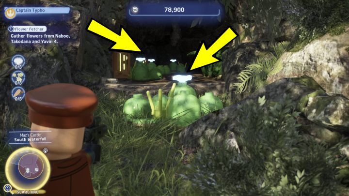 Polećcie do Zamku Maz na Takodanie i odwiedźcie obszar poszukiwań - LEGO Skywalker Saga: Kolekcjonowanie kwiatów (Flower Fetcher) - solucja, opis przejścia - LEGO Skywalker Saga - poradnik do gry